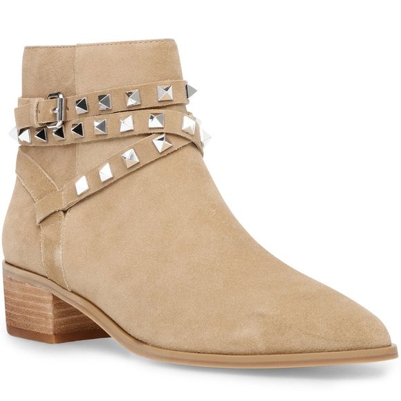 Steve Madden Brand New Besto Suede Leather Booties 9M - Picture 1 of 3